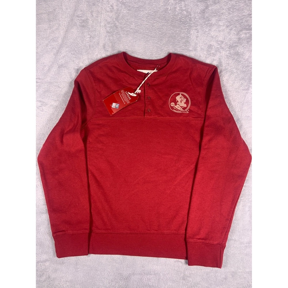 Vtg League Florida State Seminoles Football Sweatshirt Mens S Red NWT